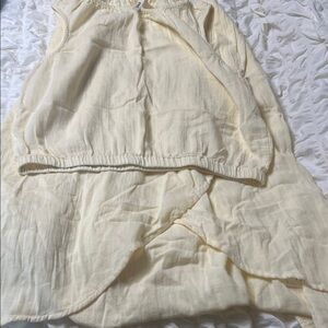 Pact Cream Elastic Waist skirt and shirt